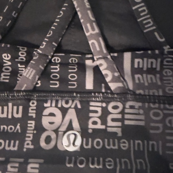 Lululemon Energy High-Neck Longline Bra Medium Support Ombre Black Multi size 8 - Picture 5 of 6